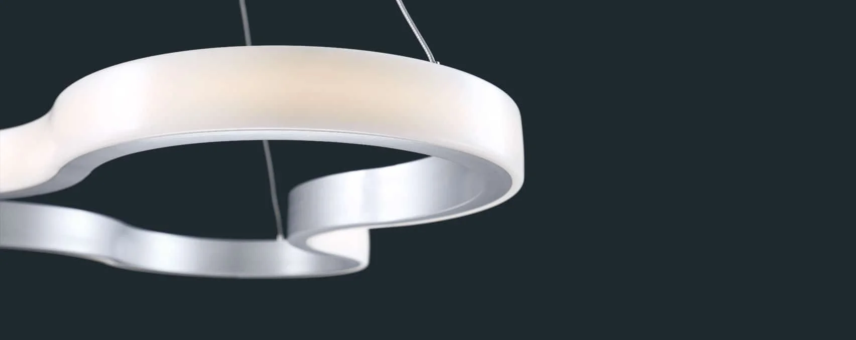 Luminaire suspendu style moderne arrondit